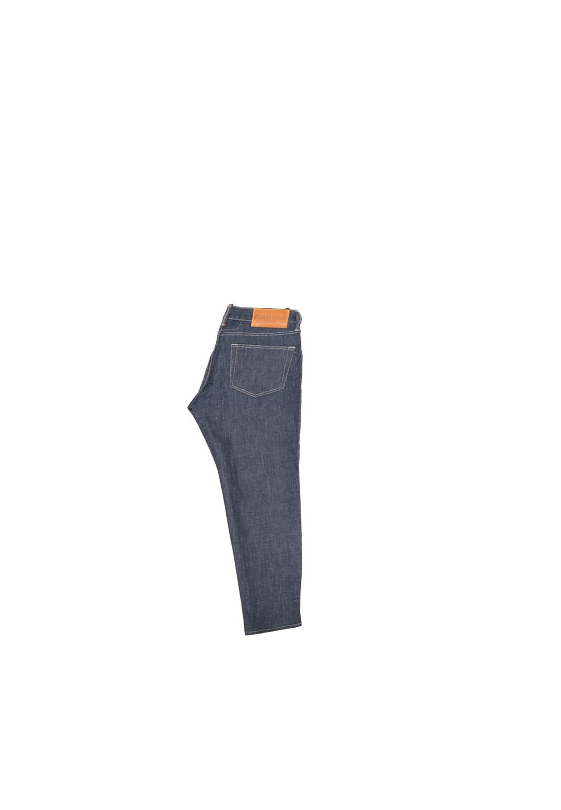 Gabbia Slim Leg Jeans – Dark Blue mit weißen Nähten