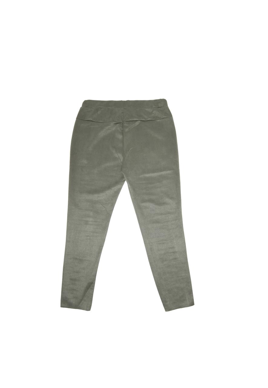 Miss Goodlife Leggings – Wildlederoptik in Grün