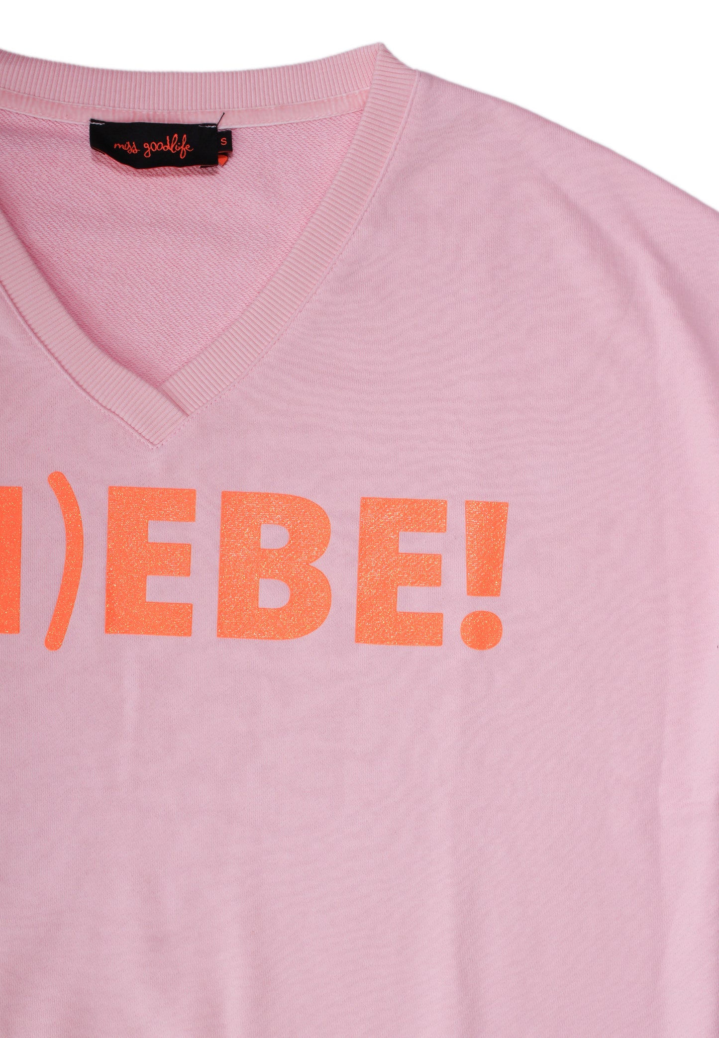 miss goodlife V-Neck Sweater „L(I)EBE!“