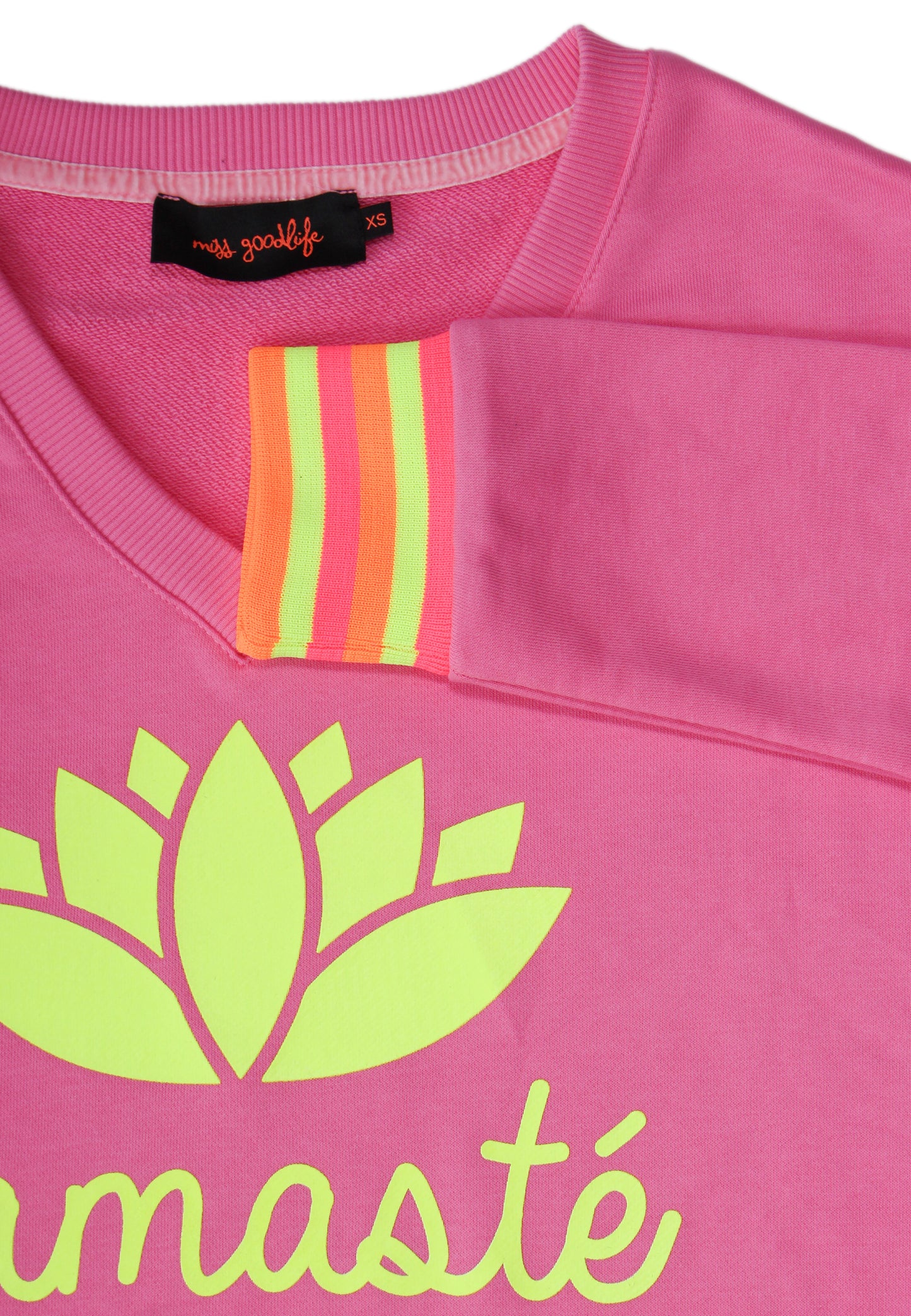 miss goodlife V-Neck Sweater „Namasté“