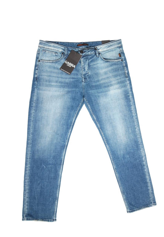 Gabbia – Straight Leg Jeans im Used Washed Look