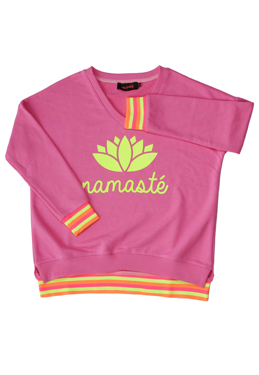 miss goodlife V-Neck Sweater „Namasté“