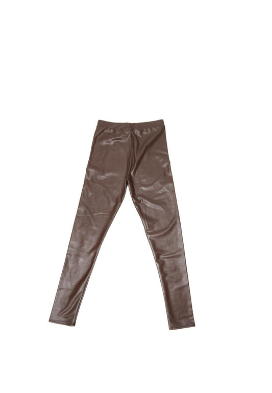 Miss Goodlife Lederimitat-Leggings – Glänzend