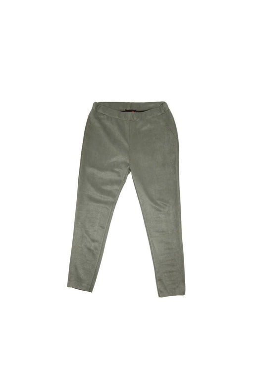 Miss Goodlife Leggings – Wildlederoptik in Grün